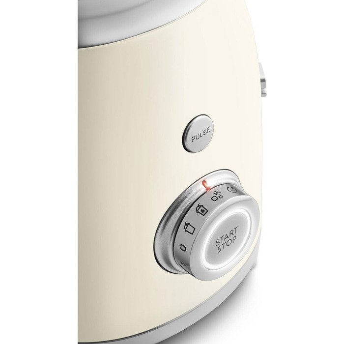 Міксер стаціонарний Smeg BLF03CREU 1.5 л кремового кольору, 800 Вт, 4 швидкості, автоматичні програми