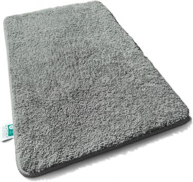Килимок для ванної кімнати Casa Pura Sky Soft 80x150 см сірий, м'який, пухнастий, з антиковзким покриттям, для душу, легко миється