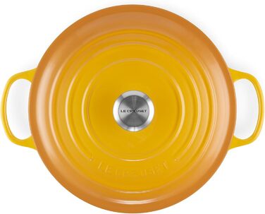 Сковорода Le Creuset Signature з чавуну з кришкою, Ø 28 см, 4.2 л, для всіх типів плит (включно з індукцією), вишнево-червоний колір