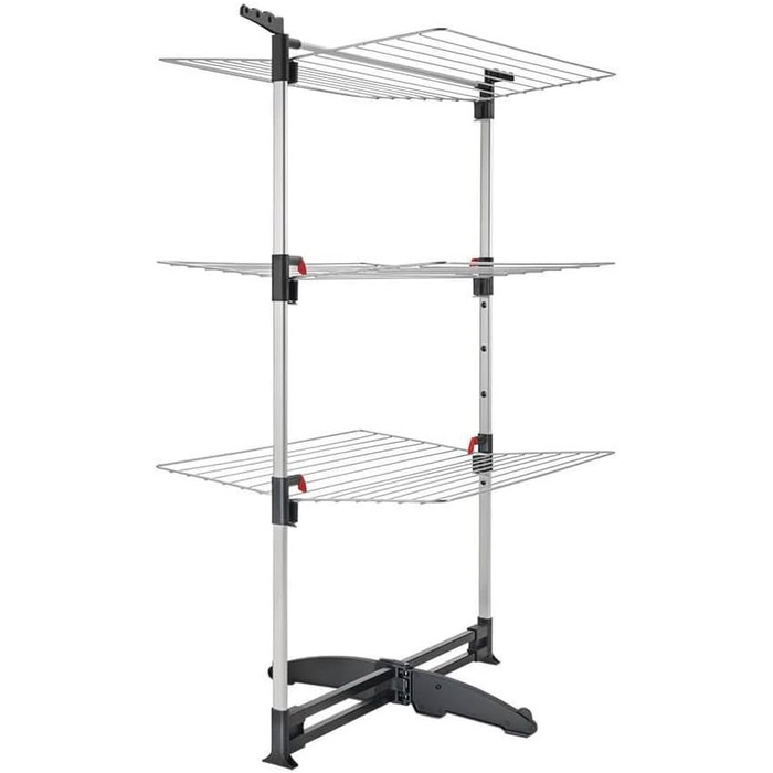 Сушарка для білизни Metaltex Ciclone Vario, сталева, срібляста, багаторівнева, турмовий тип