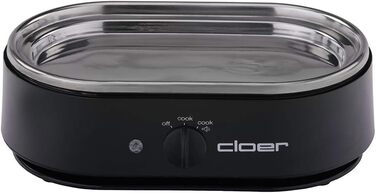 Яйцеварка Cloer 6080, 350 Вт, чорна, з акустичним сигналом