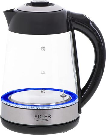 Електрочайник Adler AD 1285, 1.7 л, 2200 Вт, пластиковий