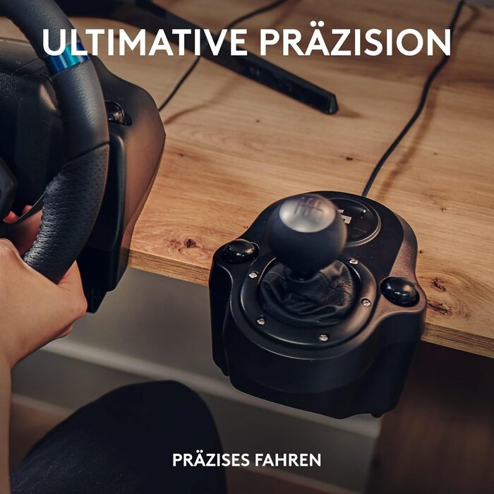 Logitech G923 Racing Wheel – Гоночний руль та педалі з Force Feedback для PS5, PS4, PC, Mac (Чорний)