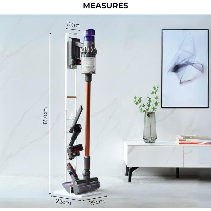 Підставка для акумуляторного пилососа Dyson V15, V12, V11, V10, V8, V7, V6 – Органайзер для аксесуарів MORANGO (S9313)