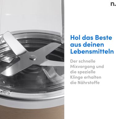 Смузі-мейкер Nutribullet Pro NB904CP 900 Вт, 700 мл, електричний блендер для смузі, компактний, легке очищення