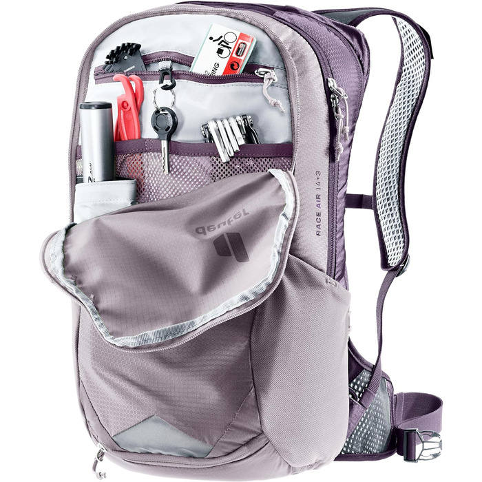 Велосипедний рюкзак Deuter Race Air 14+3 л, лаванда-фіолетовий