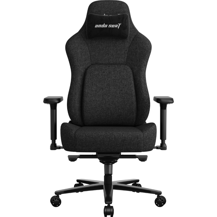 Крісло геймерське ігрове Anda Seat Phantom 4 Pro L до 100 кг Black Fabric  (AD18YSDC-72-B-F-B02)