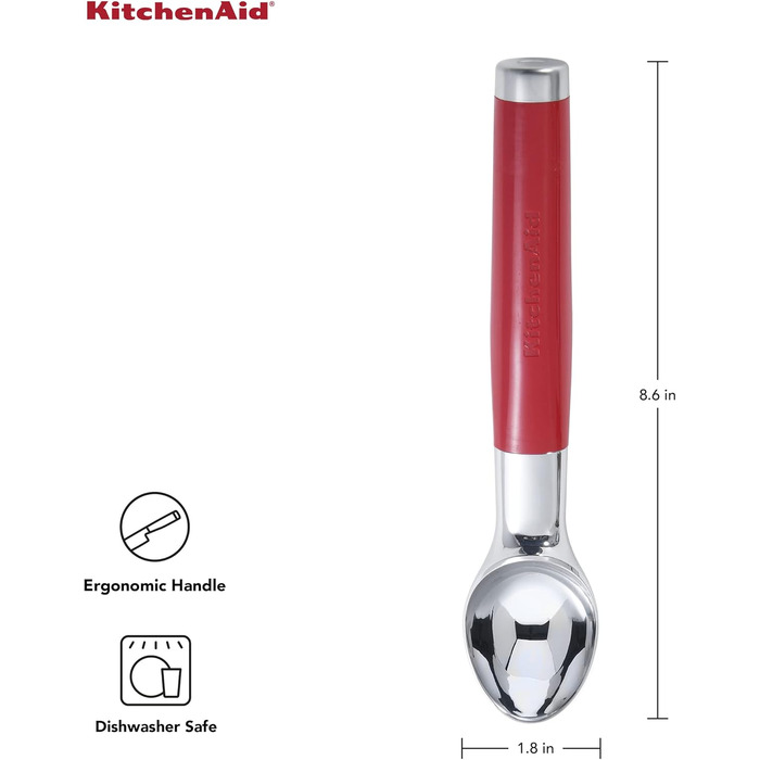 Порційний диспенсер для морозива KitchenAid One Size (Червоний, 2 шт.)