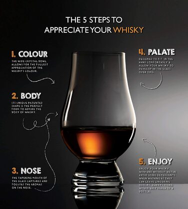 Склянка для віскі Glencairn у подарунковій картонній коробці, універсальний розмір, 1 шт.