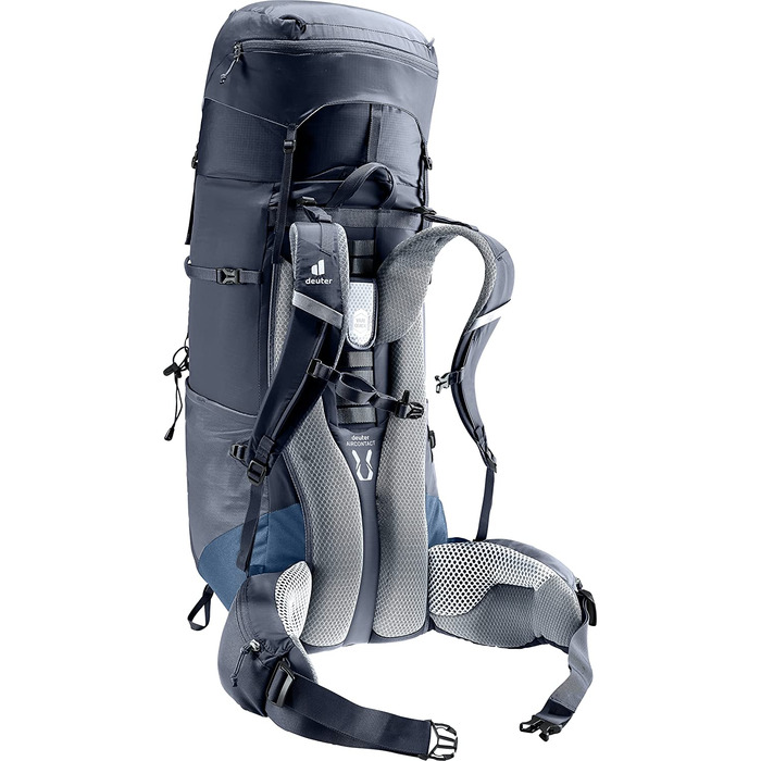 Рюкзак для трекінгу Deuter Aircontact Lite 50+10 л, легкий, чорний-синій