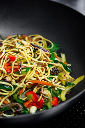 Wok MasterClass 30 см, 2 мм, вуглецева сталь, антипригарне покриття, сталевий ручка, для індукції, до 250°C