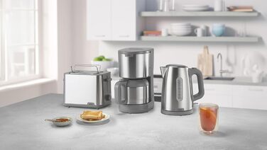 Кавоварка Braun PurShine KF1505GY з термос-кавником, фільтраційна, система OptiBrew, антикрапельна, авто-відключення, 1,2 л, 1000 Вт, сіра