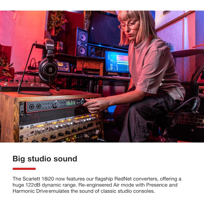 Focusrite Scarlett 4i4 3rd Gen USB Аудіоінтерфейс для гітаристів, вокалістів та продюсерів + ПО