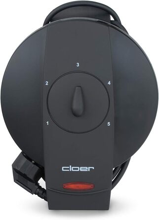 Вафельниця Cloer 1620 для класичних вафель-сердець, 930 Вт, діаметр 15,5 см, регульована ступінь підсмажування, чорна, 1 вафля