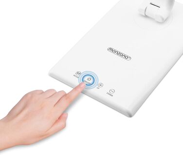 Світлодіодна настільна лампа Monzana з USB, 3 кольори, 5 рівнів яскравості, сенсорне керування, димування, функція зарядки, для офісу та спальні, тепле світло, біла