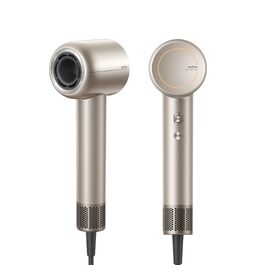 Фен для волосся MOVA Shine 10 Gold: безщітковий мотор 110 000 об/хв, плазмово-іонний догляд, NTC термоконтроль, з концентратором, для дому та салонів