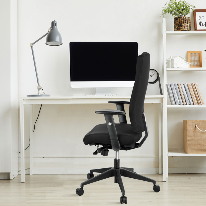 Офісне крісло / поворотне крісло PRO-TEC 300 тканина чорний hjh OFFICE