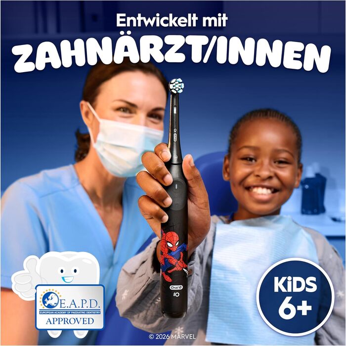 Електрична зубна щітка Oral-B iO Series 2, набір з 2 шт, чорний/зелений (Spiderman Black)