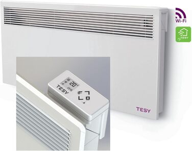 Електричний обігрівач-конвектор настінний з LED-дисплеєм, Wi-Fi та Cloud керуванням, 1500 Вт