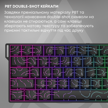 Ігрова магнітна клавіатура Ajazz AK680 V2 Ice Island Magnetic Switch (AK680-V2-I-BGY)