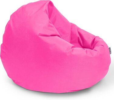 Сидячий мішок BuBiBag M-XXL 2-в-1 з наповнювачем, пуф, крісло-мішок, 100 см, рожевий