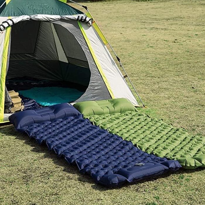 Надувний туристичний матрац Campingwise з вбудованим насосом, легкий і компактний, 200x70 см, модель 2023