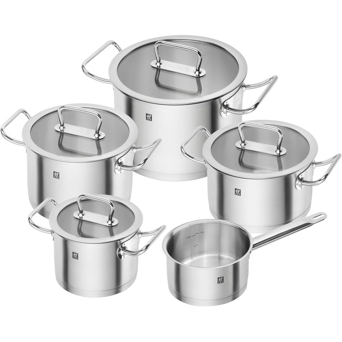 Набір каструль Zwilling Pro 5 предметів, нержавіюча сталь