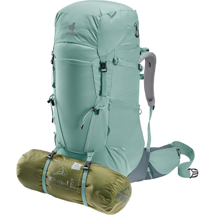 Жіночий туристичний рюкзак Deuter Aircontact Core 45+10 л нефрит-графіт