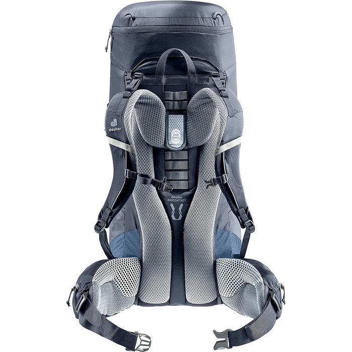 Рюкзак для трекінгу Deuter Aircontact Lite 50+10 л, легкий, чорний-синій