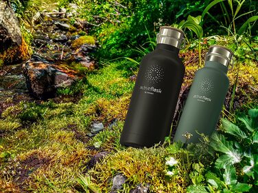 Термос-бутилка з нержавіючої сталі ACTIVE FLASK з трубочкою, 3 кришки, BPA-free, герметична, підходить для газованої води, спортивна фляга для води, термос для велосипеда, дітей, чаю