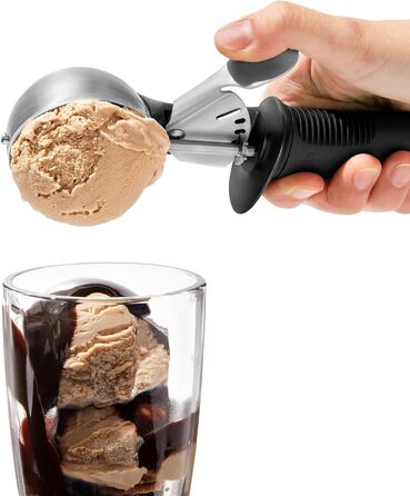 Ложка для морозива OXO Good Grips Robuste (нержавіюча сталь, чорна, 26.7 см) з тригером
