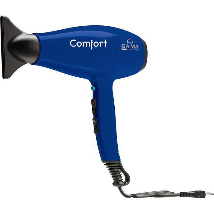 Фен Gama Italy Professional Comfort, 2200 Вт, AC-мотор, 3 м кабель, вироблено в Італії, гарантія 2+3 роки