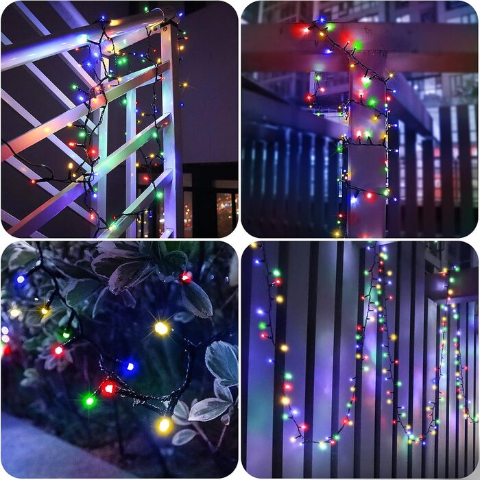 Світлодіодна гірлянда 30м 1000 LED для вулиці та дому, водонепроникна з пультом та таймером, 8 режимів роботи, багатоколірна (на батарейках)