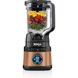 Блендер Ninja 2-в-1 Detect Power Mixer Pro 1200 Вт з глечиком і чашею для смузі, подрібнення овочів і приготування заморожених напоїв, мідний/чорний, TB301EUCP