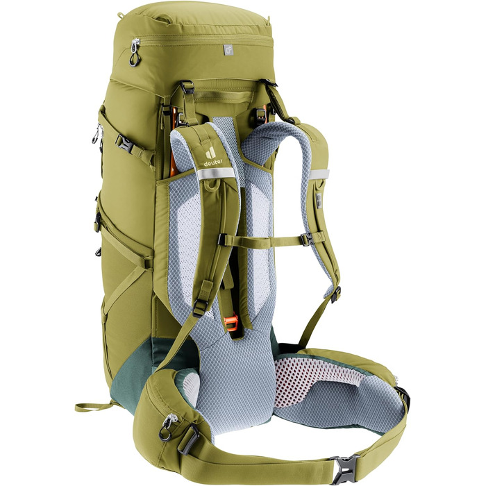 Туристичний рюкзак Deuter Aircontact Core 40+10 л, зелений, модель 2024, для трекінгу