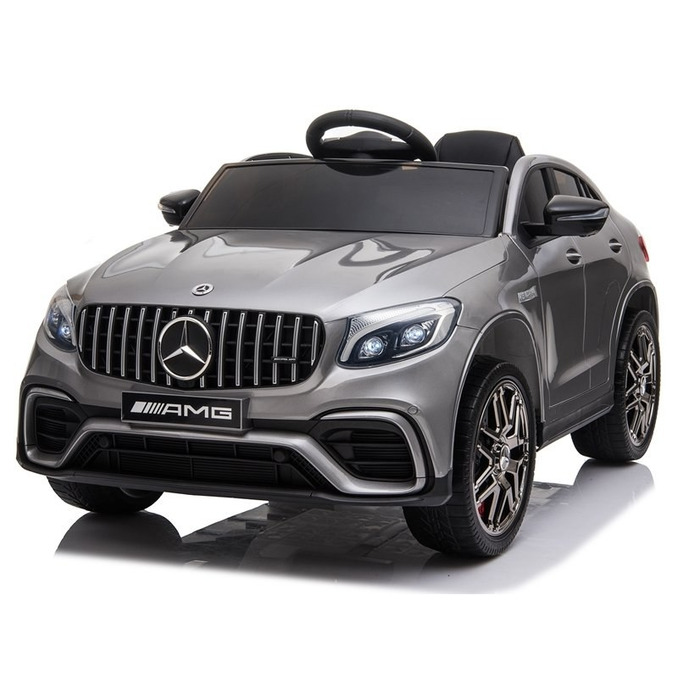 Дитячий електромобіль Mercedes GLC 63S (4x4, 12V 9Ah) — сріблястий, лакований