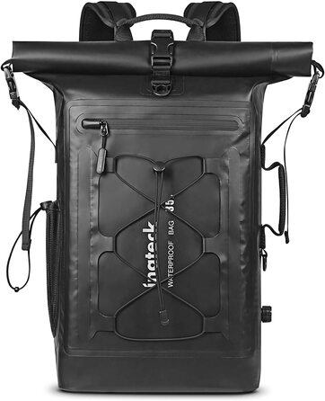 Рюкзак Inateck RollTop для чоловіків 30-35 л, водонепроникний, багатофункціональний органайзер з відстібним плечовим ременем, клапаном для виходу повітря, водозахисною блискавкою, для велосипеду, туризму, активного відпочинку