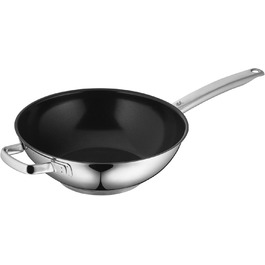 Wok Durado 28 см з антипригарним покриттям, нержавіюча сталь, для всіх типів плит, сумісний з духовкою до 260°C