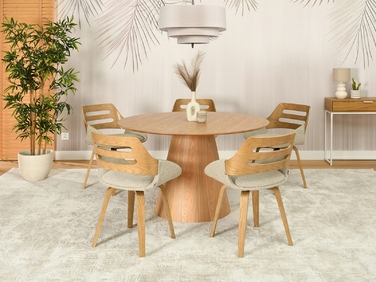 Стілець Mebel-Partner, тканина, бежевий, 1 шт.