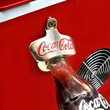 Льодогенератор Salco Coca-Cola, 12 кг, тихий, LED-дисплей, 2 розміри кубиків льоду, ідеально для вечірок і днів народження