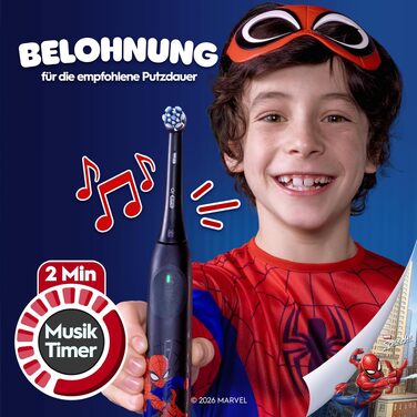 Електрична зубна щітка Oral-B iO Series 2, набір з 2 шт, чорний/зелений (Spiderman Black)