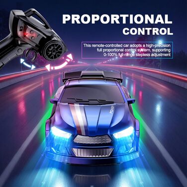 Umikk Mini RC Drift Car Pro 1:64 - Професійний радіокерований дрифт-кар 4WD для столу, подарунок для дорослих (Стиль 3)