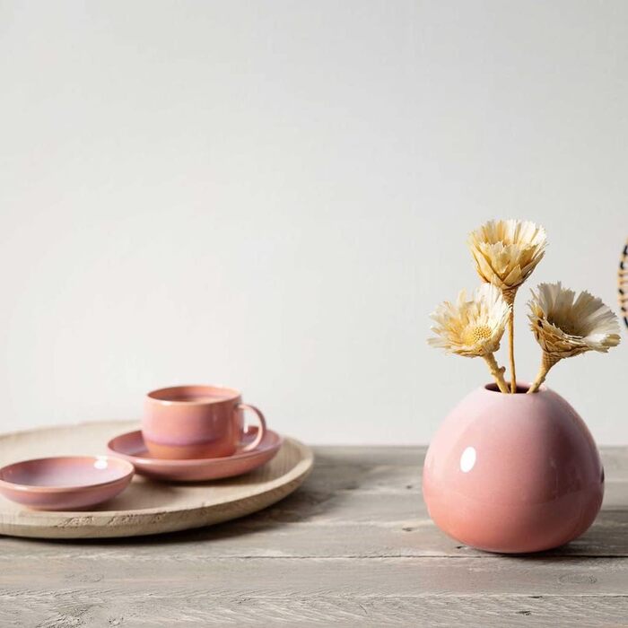 Ваза для квітів Villeroy & Boch Perlemor Coral Drop 14,5x14,5x13 см коралова