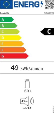 Компресорний автомобільний холодильник BougeRV 60L з колесами та ручкою, 12V/230V, керування через додаток, морозильна камера до -20°C, IPX4, для кемпінгу та подорожей