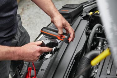 Osram BATTERYstart 400: Літієвий пусковий пристрій 2000A 12V з Powerbank, для бензинових та дизельних двигунів до 8L/4L, 16800mAh