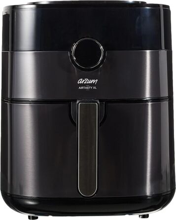 Фритюрниця Arzum Airtasty AR2074-G, без масла, XL об'єм, цифрове керування, 8 програм, срібляста