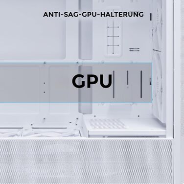 Lian Li LANCOOL 207 Білий ігровий корпус для ПК ATX, Midi Tower з RGB-підсвічуванням, підтримка відеокарт до 375 мм, радіатор до 360 мм, сталева конструкція, загартоване скло