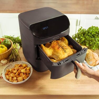 Аерофритюрниця, духовка та гриль Cecotec Cecofry FoodCourt 11000 Connected 11 л, 1850 Вт, 3-в-1, 8 програм, керування через Wi-Fi та додаток, 40-230°C