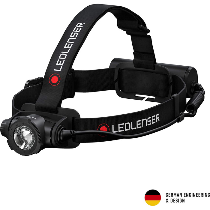 Ліхтар налобний Ledlenser H7R Core, 1000 лм, акумуляторний, водонепроникний IP67, фокусування, плавне затемнення, USB-зарядка, дальність 250 м
