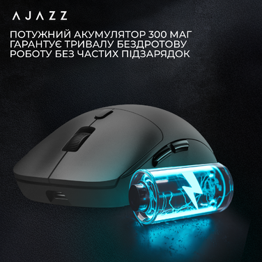 Бездротова миша Ajazz x Nacodex NJ07 MC Black (NJ07-MC-B)